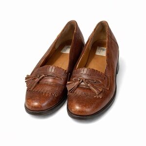 Cable & Co Mens Loafers Tassel Kiltie Slip On Casual Dress Brown Shoes Size 8 D‍